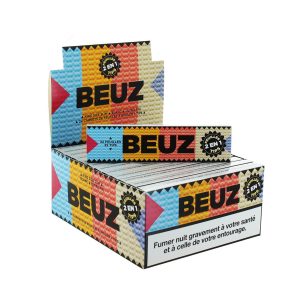 Feuilles Slim + Tips blancs "BEUZ" x24